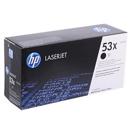 Картридж лазерный HP 53X Q7553X черный оригинальный повышенной емкости