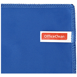 Салфетка для оптики и стекла OfficeClean "Стандарт" микрофибра, 30*30см, синяя