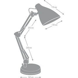 Светильник настольный Camelion KD-331 C02 черный
