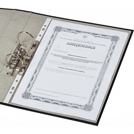 Папка-регистратор Attache Economy 50 мм черная бумвинил/бумага