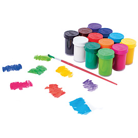 Гуашь JOVI, 12 цветов, 15мл, картон, европодвес