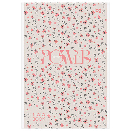 Блокнот А5 80л., на скрепке BG "Цветы