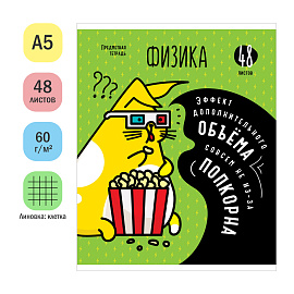 Тетрадь предметная 48л. ArtSpace "Мысли вслух" - Физика, эконом