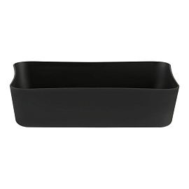 Лоток для канцелярских принадлежностей СТАММ, 13*17,8*4,4см, пластиковый, черный