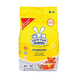 Порошок стиральный универсальный Ушастый Нянь детский 6 кг