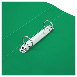 Папка на 2 кольцах СТАММ А4, 40мм, 500мкм, пластик, зеленая фото Папка на 2 кольцах СТАММ А4, 40мм, 500мкм, пластик, зеленая