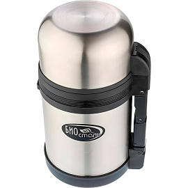 Термос Biostal 800 мл металлик/черный