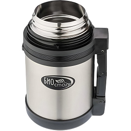 Термос Biostal 800 мл металлик/черный