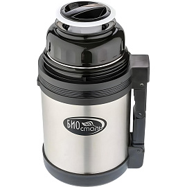 Термос Biostal 1 л металлик/черный