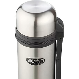 Термос Biostal 1.5 л металлик/черный