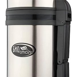 Термос Biostal 1.5 л металлик/черный