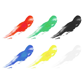 Краски акриловые JOVI, 06 цветов, с кистью, 55мл, картон