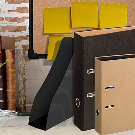 Флипчарт магнитно-меловой 100x70 см на роликах черный Attache Loft