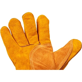 Краги сварщика спилковые Ампаро Трек-Фрост Лонг утепленные пятипалые желтые