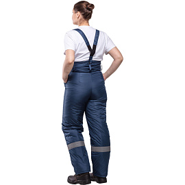 Брюки рабочие зимние женские з07-БР с СОП синие из ткани дюспо (размер 48-50, рост 170-176)