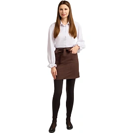 Фартук официанта коричневый короткий