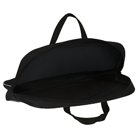 Папка с ручками Премиум А4 ArtSpace "Черная", полиэстер, на молнии, 70мм