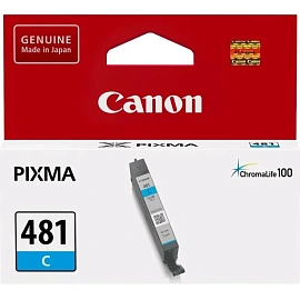 Картридж струйный Canon CLI-481C 2098C001 голубой оригинальный