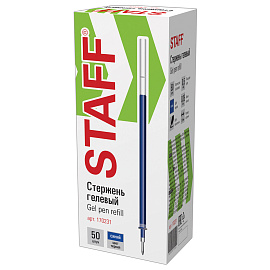 Стержень гелевый STAFF "Basic" GPR-232, 135 мм, СИНИЙ, узел 0,5 мм, линия письма 0,35 мм, 170231 фото Стержень гелевый STAFF "Basic" GPR-232, 135 мм, СИНИЙ, узел 0,5 мм, линия письма 0,35 мм, 170231