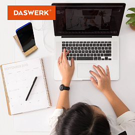 Подставка держатель для телефона/смартфона/планшета настольная из бамбука, DASWERK (ДАСВЕРК), 263155