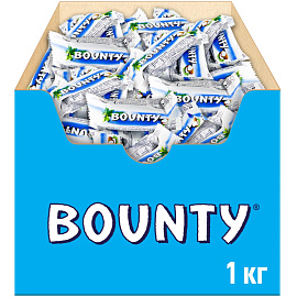Шоколадные батончики Bounty мини 1 кг