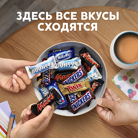 Шоколадные батончики Bounty мини 1 кг