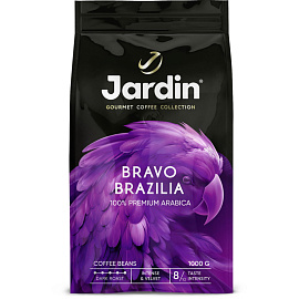 Кофе в зернах Jardin Bravo Brazilia арабика 100% 1 кг (пакет)