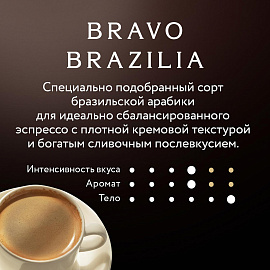 Кофе в зернах Jardin Bravo Brazilia арабика 100% 1 кг (пакет)
