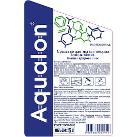 Средство для мытья посуды Aqualon Зелёное яблоко гель 5 л (концентрат) фото Средство для мытья посуды Aqualon Зелёное яблоко гель 5 л (концентрат)