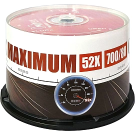 Диск CD-R Mirex 700 МБ 52x cake box UL120052A8B (50 штук в упаковке)
