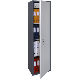 Шкаф металлический (архивный) для документов Aiko SL-150T (серый, 460x340x1490 мм)