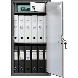 Шкаф металлический (архивный) для документов Aiko SL-87T (серый, 460x340x870 мм)