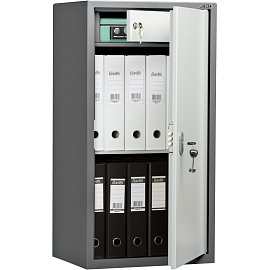 Шкаф металлический (архивный) для документов Aiko SL-87T (серый, 460x340x870 мм)