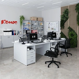 Стол прямой Комус Мебель (Easy to lead) Easy One 908865 (серый, 1600х730х743 мм)