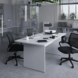 Стол для переговоров Комус Мебель (Easy to lead) Easy One (серый, 1800х850х743 мм)