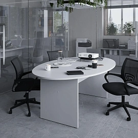 Стол для переговоров Easy One (серый, 2000х1200х743 мм)