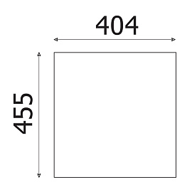 Топ к тумбе приставной Easy to lead Easy One (серый, 404x455 мм)