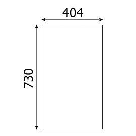 Топ к тумбе приставной Комус Мебель Easy One (груша ароза, 404x730 мм)