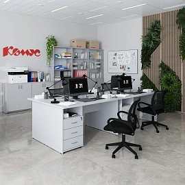 Топ к тумбе приставной Комус Мебель Easy One (серый, 404x730 мм)