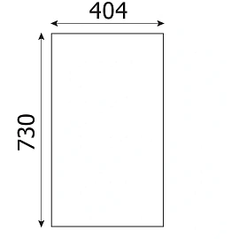 Топ к тумбе приставной Комус Мебель Easy One (серый, 404x730 мм)