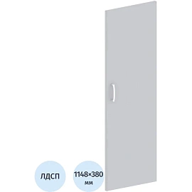 Дверь средняя Easy ЛДСП (серый, 380х1148 мм)