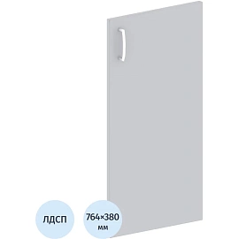 Дверь низкая правая Easy ЛДСП (серый, 380х764 мм)