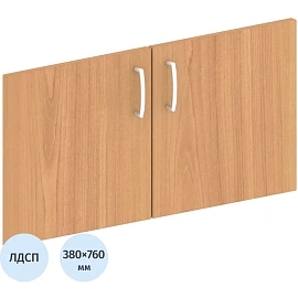 Двери низкие Комус Мебель Easy One ЛДСП (груша ароза, 760х380 мм, 2 штуки)