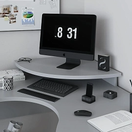 Надставка для монитора Комус Мебель Easy to lead Easy One (серый, 600х600х100)