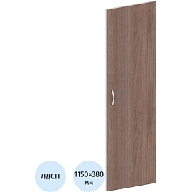 Дверь средняя Комус Мебель (Easy to lead) Easy ЛДСП (дуб темный/серый, 380х1150 мм)