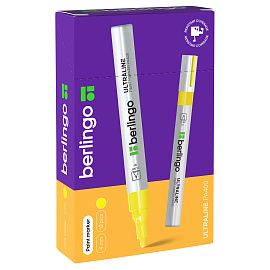 Маркер-краска Berlingo "Uniline PA400" желтая, 2-4мм, нитро-основа фото Маркер-краска Berlingo "Uniline PA400" желтая, 2-4мм, нитро-основа