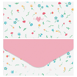 Конверт для денег MESHU "Meadow" 85*164мм, матовая ламинация, 4 дизайна