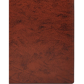 Папка для меню на кольцах 320х235 мм, ПВХ, коричневая