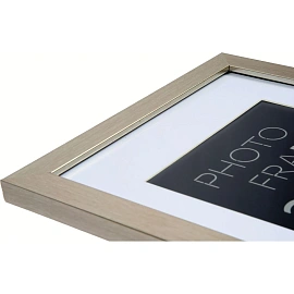 Рамка с паспарту Gloria Silver А4 21x30 см пластиковый багет 21 мм серебристая