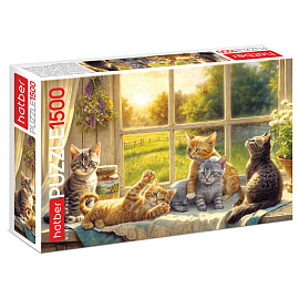 Пазл картонный 1500 элементов АССОРТИ, 670х480 мм, HATBER фото Пазл картонный 1500 элементов АССОРТИ, 670х480 мм, HATBER